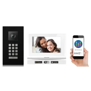 Qseries WiFi Intercom Flush Black Keypad Kit - V3W